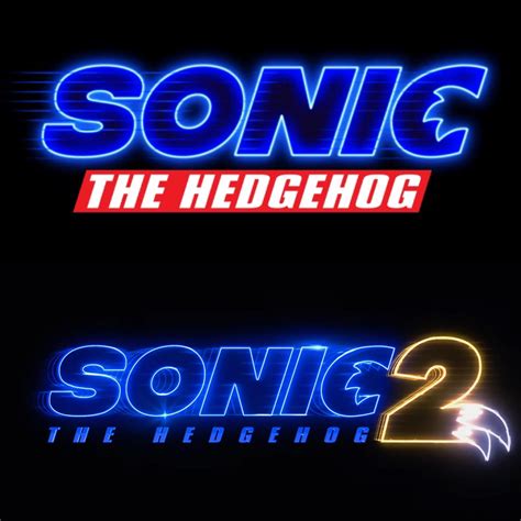 Sonic Movie 1 And 2 Logos Rsonicthemovie