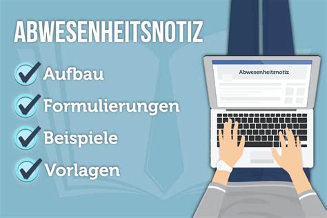 I'll be back in office on monday, tt/mm/jj, and will respond to you as soon as possible. Abwesenheitsnotiz Englisch Vorlage : Abwesenheitsnotiz ...