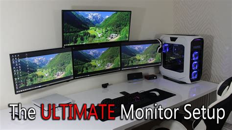 Ultimate Monitor Setup Triple 27 Monitors With Ultrawide Overhead