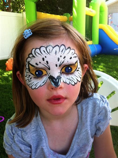 Face Painting Illusions And Balloon Art Llc Face Painting Owl Mask