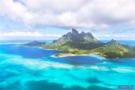 Aerial View Of The Island Of Bora Bora French Polynesia Royalty