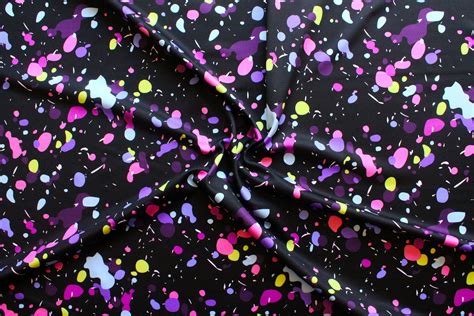 Dyeing And Batik Splash Printed Swimsuit Fabric Polyester Spandex Fabric For Leggings Paint
