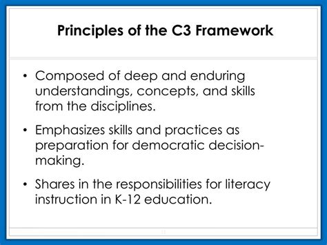 Ppt College Career And Civic Life C3 Framework For Social Studies