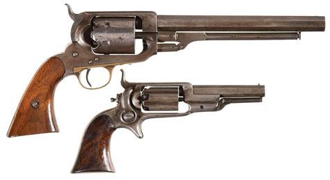 Two Antique Percussion Revolvers Rock Island Auction