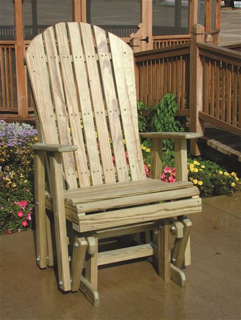 Shop wayfair for all the best outdoor wood patio rocking chairs & gliders. LuxCraft Wood Adirondack Glider Chair by Dutchcrafters ...