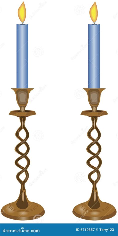 Candlesticks Stock Vector Illustration Of Wick Warm 6710357