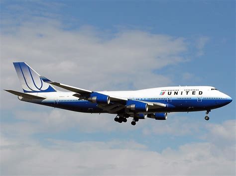 United Airlines B747 400 N196ua New Colours Ldg Approach Flickr