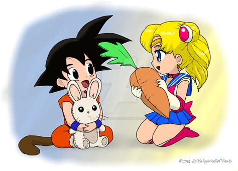 V D Cross Over Pairing Kid Son Goku X Usagi Sm By The Piratequeen On Deviantart