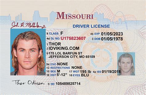 Missouri Mo Drivers License Scannable Fake Id Idviking Best