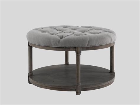 Round Tufted Ottoman Coffee Table Foter