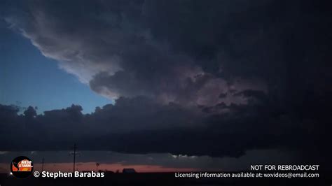 Incredible Supercell Structure And Baseball Size Hail Smashes