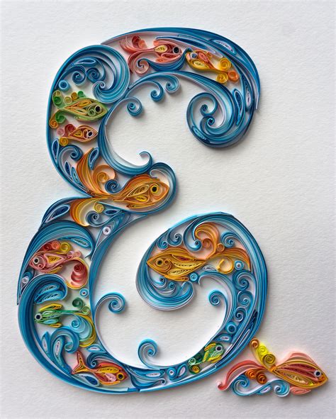 Letter E Quilling Quilling Letters Quilling Designs Paper Quilling