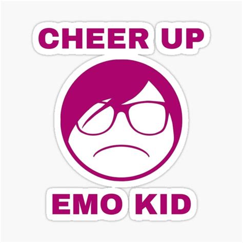 Cheer Up Emo Kid Sticker For Sale By 4ngelmeat Redbubble
