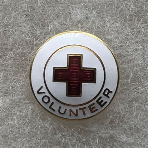 American Red Cross Volunteer Pin Fitzkee Militaria Collectibles