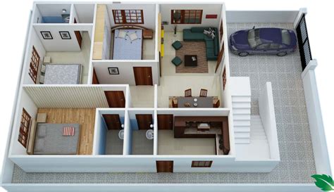 1350 Sq Ft House Plan In India