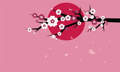 Beautiful Cherry Blossom Vector Background 18927609 Vector Art At Vecteezy