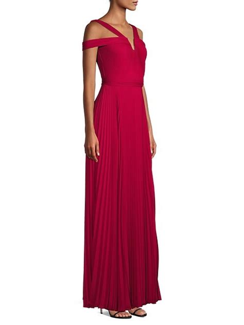 Shop Ungaro Pleated Off The Shoulder Gown Saks Fifth Avenue