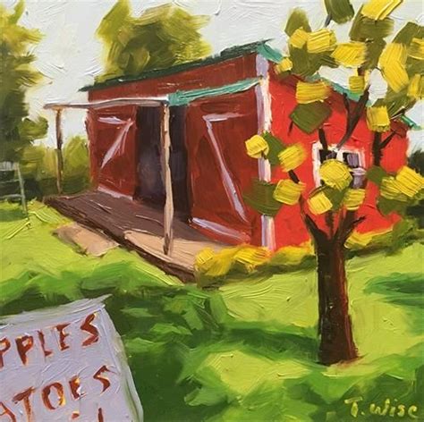 Daily Paintworks Apples And Potatoes Original Fine Art For Sale