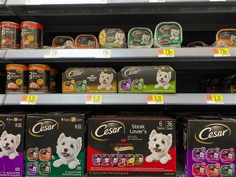 Get the best deals on cesar dog food. A Display Of Cesar Dog Food At A Walmart Superstore ...