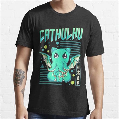 Cathulhu Funny Cat Cthulhu Pun Kawaii Anime T Shirt For Sale By