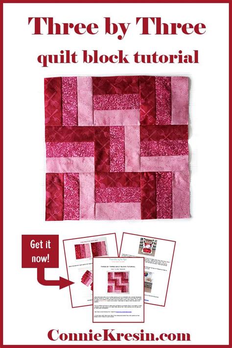 Three By Three Quilt Block Tutorial Freemotion By The River Artofit