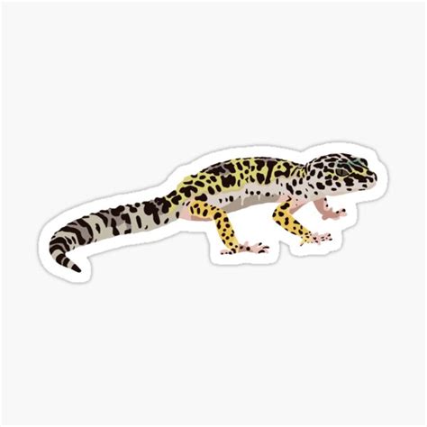 Leopard Gecko Sticker For Sale By Frogkiing Redbubble