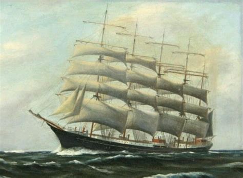 The København Was A Danish Five Masted Barque Used As A Naval Training Vessel Until Its
