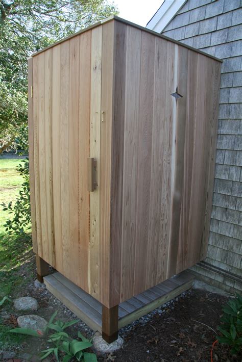 To save dragging all this in the home, you can contemplate building an outdoor shower enclosure for the home, or anywhere where you spend time. An Old Farm: Building an Outdoor Shower
