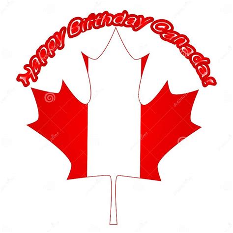 Canada Day Vector Illustration Happy Canada Day Holiday Invitation
