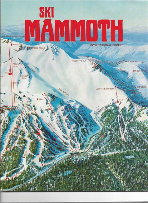 Mammoth Mountain 1972 Right Side Published In 1972 At Mammoth