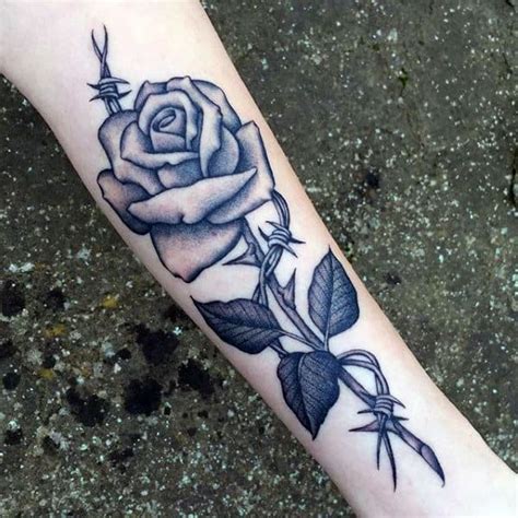 Barbed Wire Tattoo With Roses Best Tattoo Ideas