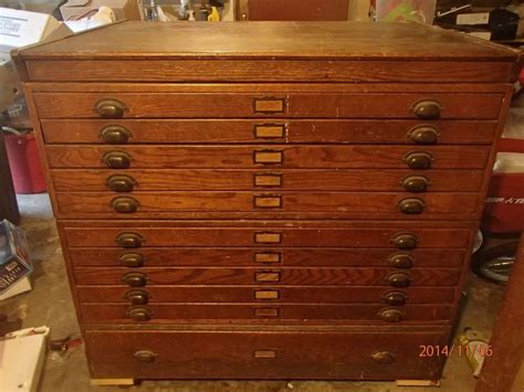 Enter your email address to receive alerts when we have new listings available for used metal filing cabinets for sale. Antique Oak Architect Blueprint Flat File Cabinet Incline ...