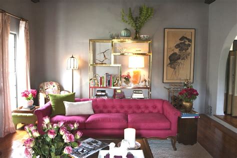 Pink And Gray Living Rooms Design Ideas