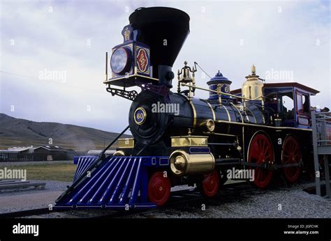 Steam Engine Jupiter Golden Spike National Historic Site Utah Stock