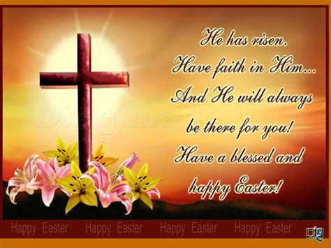 Wish your near and dear ones with easter greetings messages, easter text messages which make a worthy share. He has risen have faith in him.. and he will always be ...