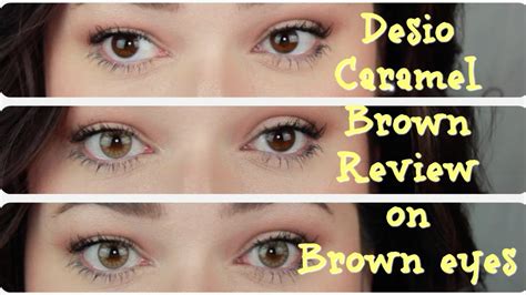 Desio Caramel Brown On Dark Eyes REVIEW YouTube