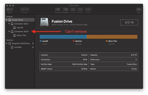 Disk Utility Cant Remove Container Disk Macrumors Forums