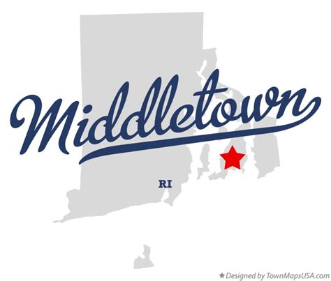 Map Of Middletown Ri Rhode Island