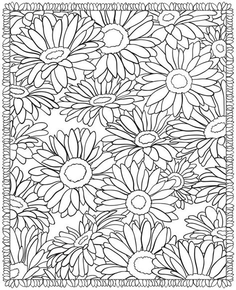 Advanced Flowers Coloring Pages Lautigamu