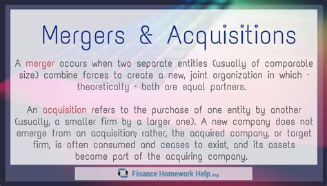 Mergers And Acquisitions Definition And Difference FinanceNonstop