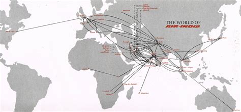 Air India October 25 1987 Route Map