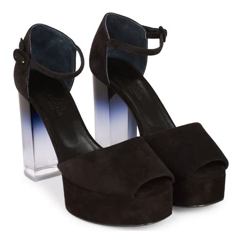 hermes flirt 60 sandals black suede 36 madison avenue couture