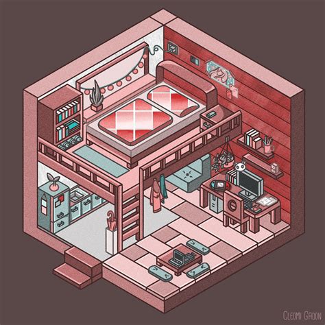 Cute Isometric Room By Cleomigadon On Deviantart