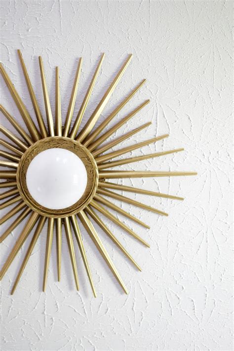 Check out our ceiling medallion selection for the very best in unique or custom, handmade pieces from our chandeliers shops. Sunburst Mirror Medallion DIY in 2020 | Ceiling medallions ...