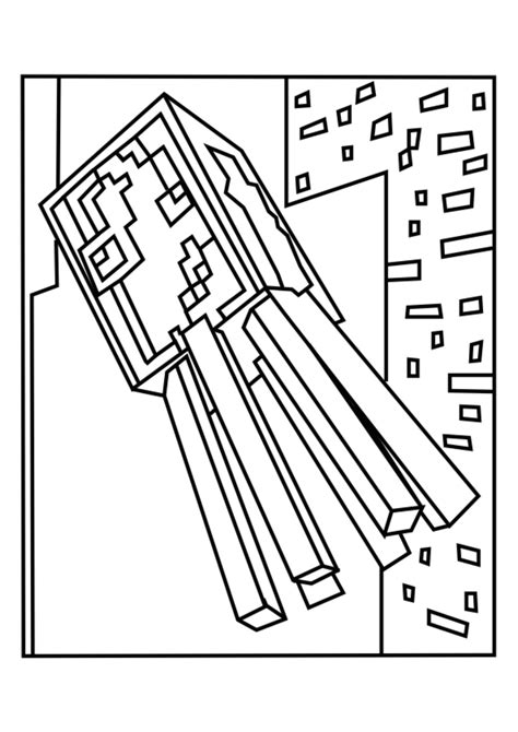 Minecraft Coloring Pages Enderman At Getdrawings Free Download