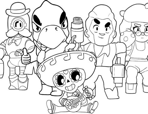 Coloring Pages Brawl Stars Print Them For Free Star Coloring Pages