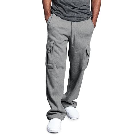 Buy Mens Fleece Cargo Jogger Athletic Pants Heavyweight Outdoor