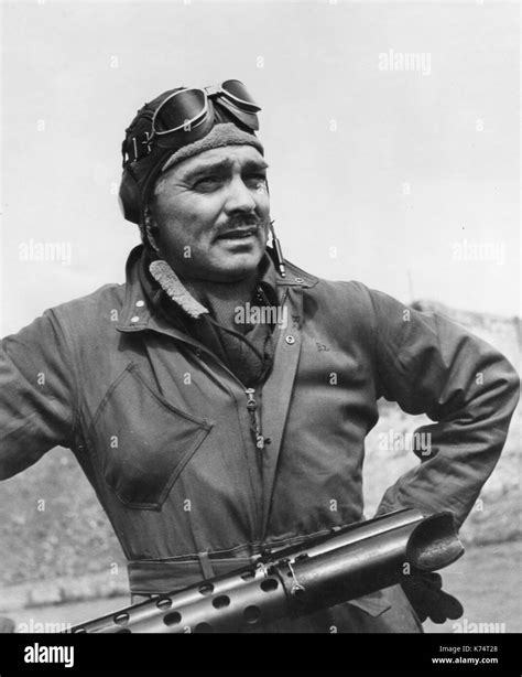 Capt Clark Gable American Actor And Us Army Air Corps Gunner With The