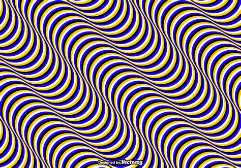 Vector Seamless Pattern With Optical Illusion Wavy Colored Lines 157606