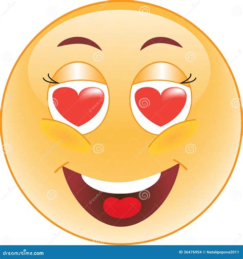 Smiley In Love Stock Vector Illustration Of Holiday 36476954